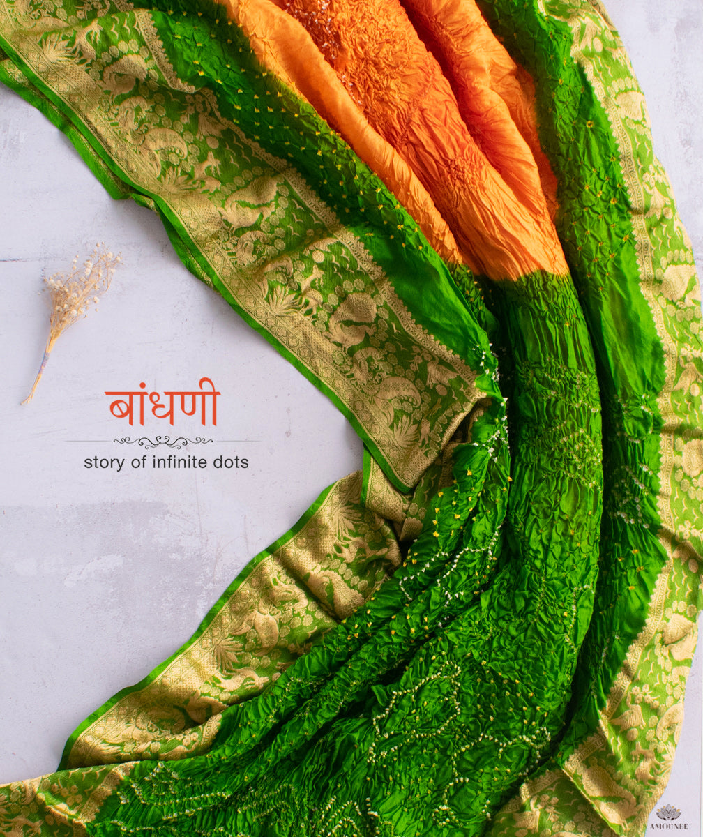 Bandhani Silk Saree